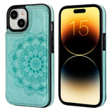 Mandala Pattern Wallet Card Case | for iPhone 15