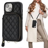 Crossbody Zipper Handbag Wallet Case | for iPhone 15