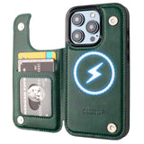 Magsafe Leather Wallet Card Holder Case | for iPhone 15 Pro