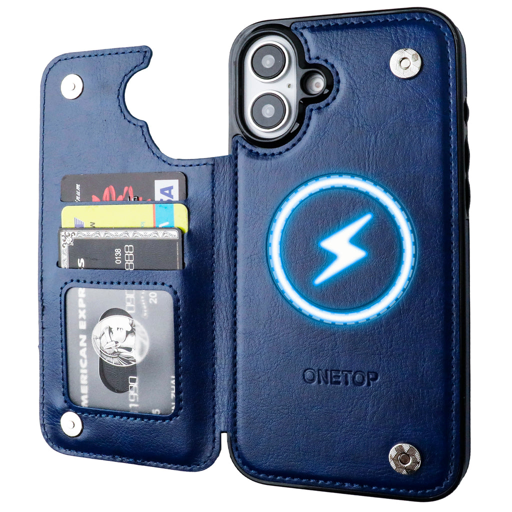 Magsafe Leather Wallet Card Holder Case | for iPhone 16 Plus