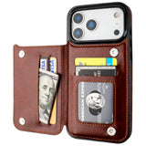 Leather Wallet Card Holder Case | for iPhone 17 Pro Max