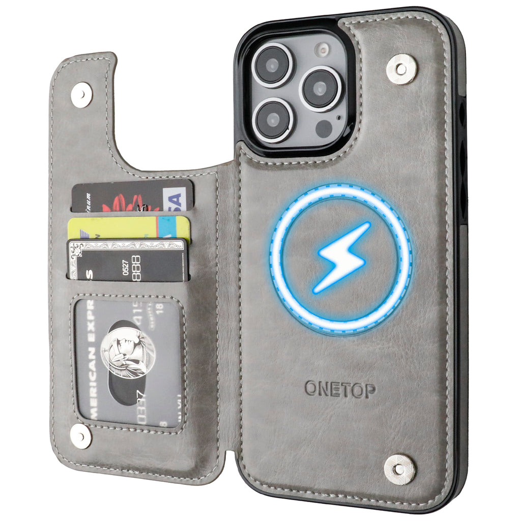 Magsafe Leather Wallet Card Holder Case | for iPhone 16 Pro Max