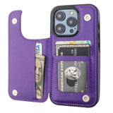 Leather Wallet Card Holder Case | for iPhone 15 Pro