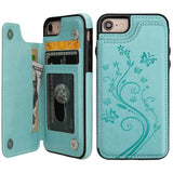 Butterfly Pattern Flip Wallet Case | for iPhone 7/8/SE 2020
