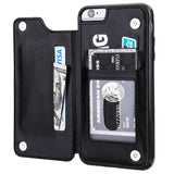 Leather Wallet Card Holder Case | for iPhone 6/6s Plus