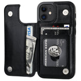 Leather Wallet Card Holder Case | for iPhone 12 Mini