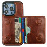 Kickstand Flip Magnetic Wallet Case | for iPhone 14 Pro