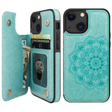 Mandala Pattern Wallet Card Case | for iPhone 13 Mini