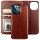 Detachable Leather Wallet Case | for iPhone 13 Pro Max