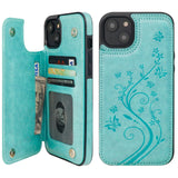 Butterfly Pattern Flip Wallet Case | for iPhone 14 Plus