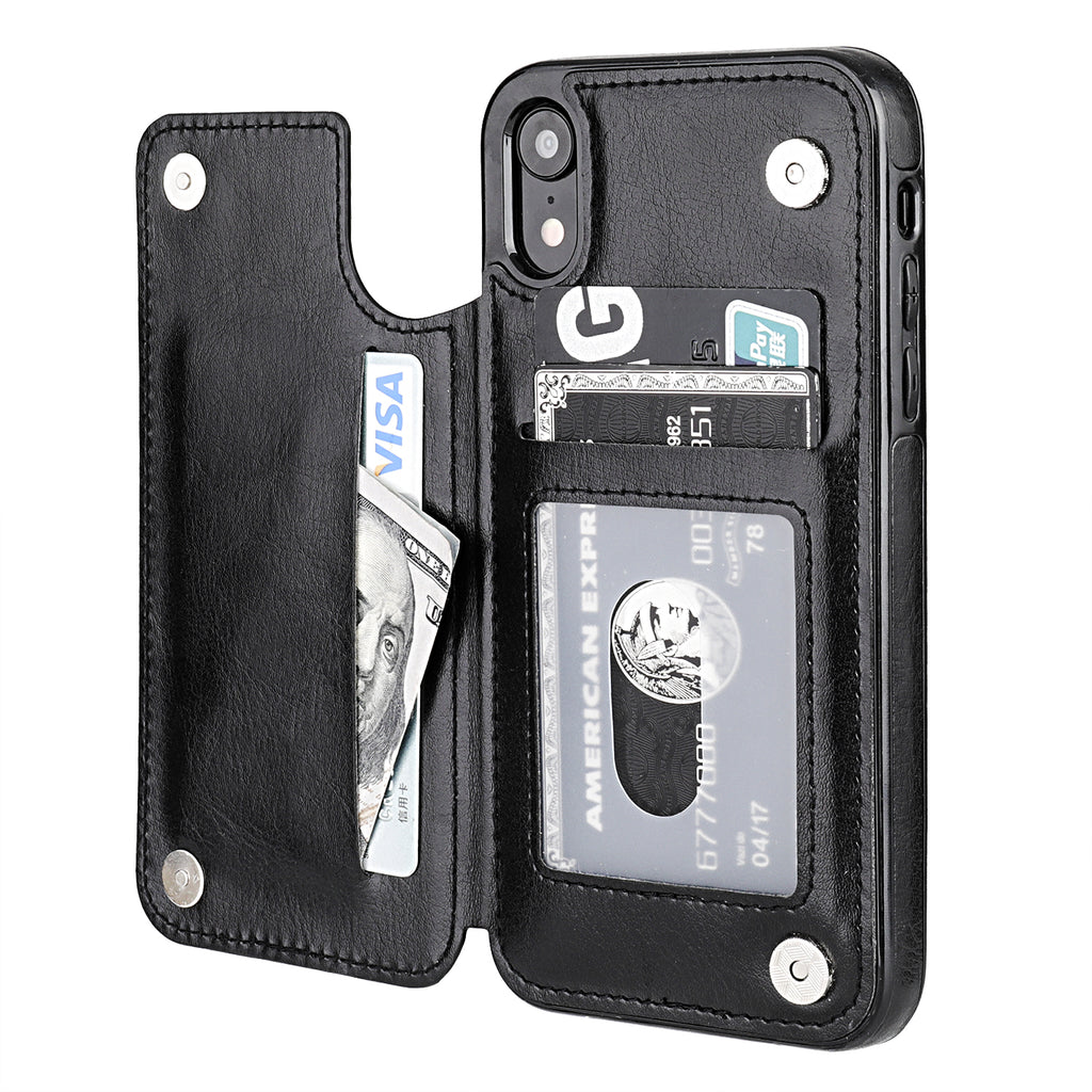 Leather Wallet Card Holder Case | for iPhone XR