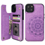Mandala Pattern Wallet Card Case | for iPhone 14 Plus