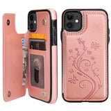 Butterfly Pattern Flip Wallet Case | for iPhone 11