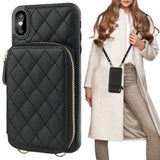 Crossbody Zipper Handbag Wallet Case | for iPhone Xs Max