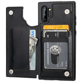 Leather Wallet Card Holder Case | for Galaxy Note 10 Plus