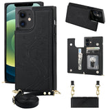 Pattern Printing Crossbody Wallet Case | for iPhone 12/12 Pro