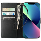 Premium Leather Flip Kickstand Wallet Case | for iPhone 13 Pro