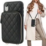 Crossbody Zipper Handbag Wallet Case | for iPhone XR