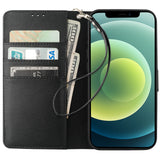 Premium Leather Flip Kickstand Wallet Case | for iPhone 12/12 Pro