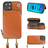 Crossbody Lanyard Wrist Strap Wallet Case | for iPhone 14 Plus