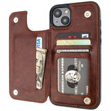 Leather Wallet Card Holder Case | for iPhone 14 Plus