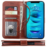 Premium PU Leather Flip Wallet Case | for iPhone 14 Pro Max