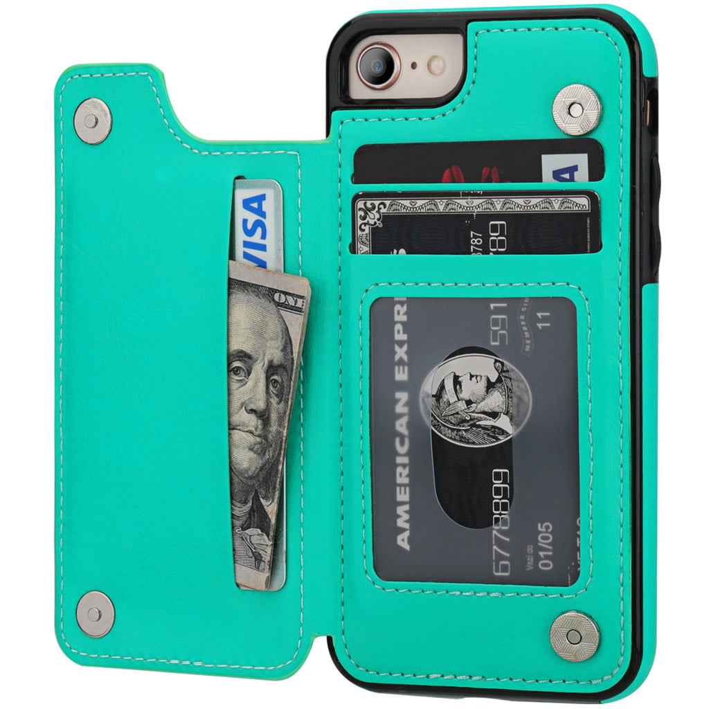 Leather Wallet Card Holder Case | for iPhone 7/8/SE 2020