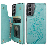 Butterfly Pattern Flip Wallet Case | for Galaxy S21