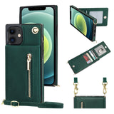 Leather Crossbody Zipper Wallet Case | for iPhone 12 Mini