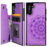 Mandala Pattern Wallet Card Case | for Galaxy Note 10