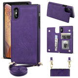 Pattern Printing Crossbody Wallet Case | for iPhone X/Xs