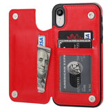 Leather Wallet Card Holder Case | for iPhone XR