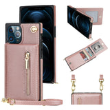 Leather Crossbody Zipper Wallet Case | for iPhone 12 Pro Max