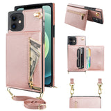 Detachable Folio Zipper Crossbody Wallet Case | for iPhone 12 Mini
