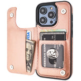 Leather Wallet Card Holder Case | for iPhone 14 Pro