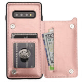Leather Wallet Card Holder Case | for Galaxy S10 Plus