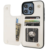 Leather Wallet Card Holder Case | for iPhone 14 Pro Max