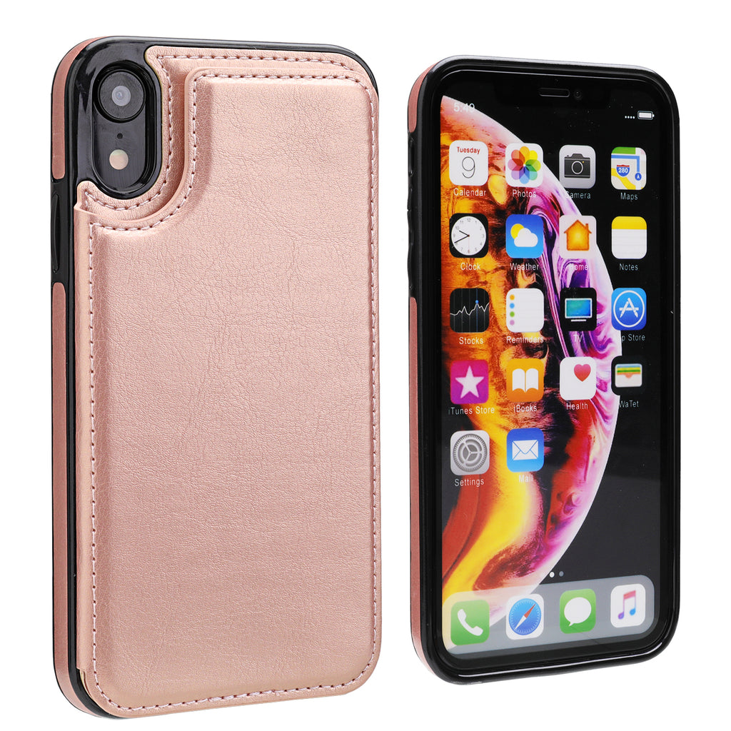 Leather Wallet Card Holder Case | for iPhone XR