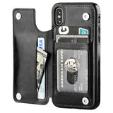 Leather Wallet Card Holder Case | for iPhone X/Xs