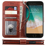 Premium PU Leather Flip Wallet Case | for iPhone 7/8 Plus