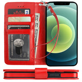 Premium PU Leather Flip Wallet Case | for iPhone 12/12 Pro