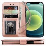 Premium PU Leather Flip Wallet Case | for iPhone 12 Mini