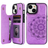 Mandala Pattern Wallet Card Case | for iPhone 15