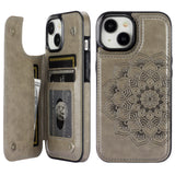 Mandala Pattern Wallet Card Case | for iPhone 15