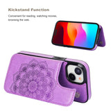 Mandala Pattern Wallet Card Case | for iPhone 15