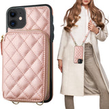 Crossbody Zipper Handbag Wallet Case| for iPhone 11