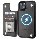 Magsafe Leather Wallet Card Holder Case | for iPhone 15 Plus