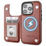 Magsafe Leather Wallet Card Holder Case | for iPhone 16 Pro
