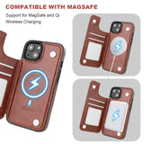Magsafe Leather Wallet Card Holder Case | for iPhone 13