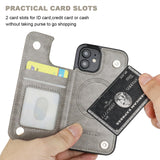 Magsafe Leather Wallet Card Holder Case | for iPhone 12 Mini